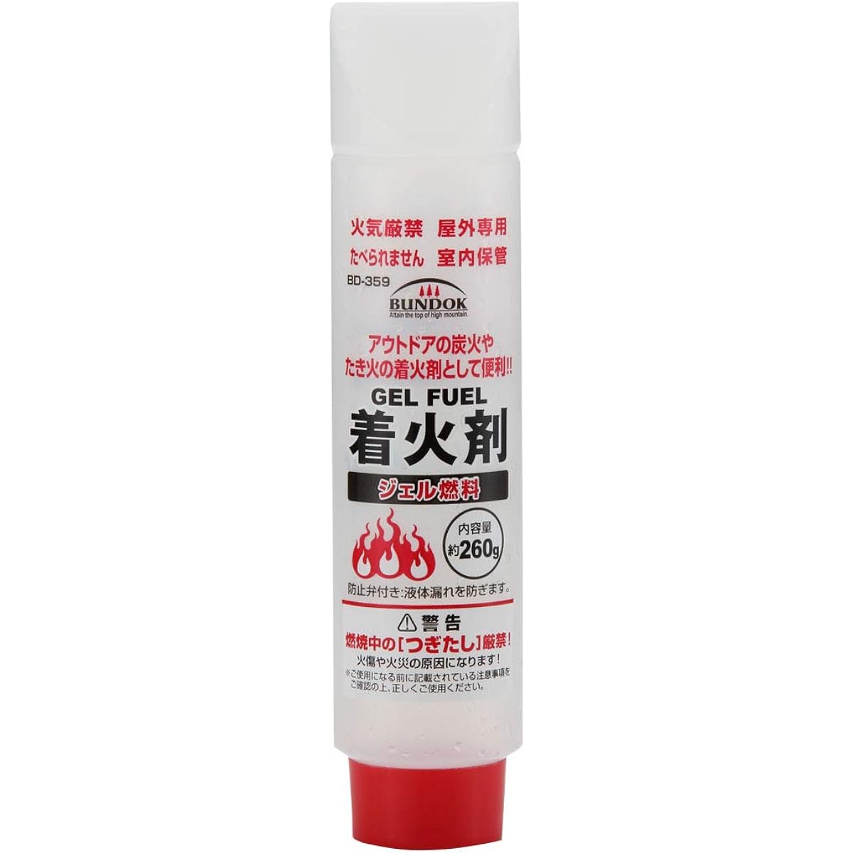 BUNDOK Gel Fuel 260g BD-359 [Single Item] [Set of 12] Ignition Agent Charcoal Fire Starter Bonfire