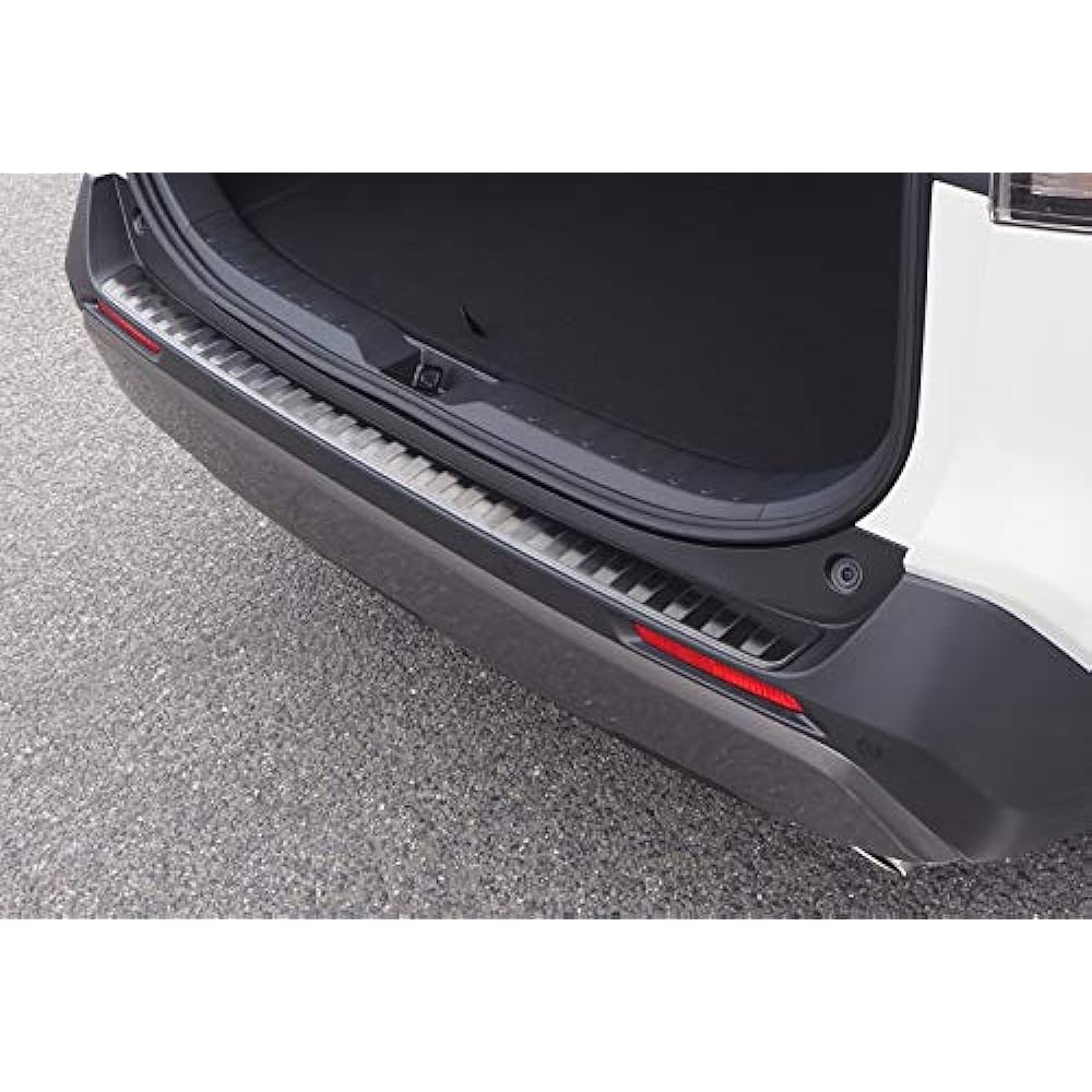 Samurai Produce Toyota RAV4 50 Series Rear Bumper Step Guard 1P with Car Body Protection Rubber Black Hairline