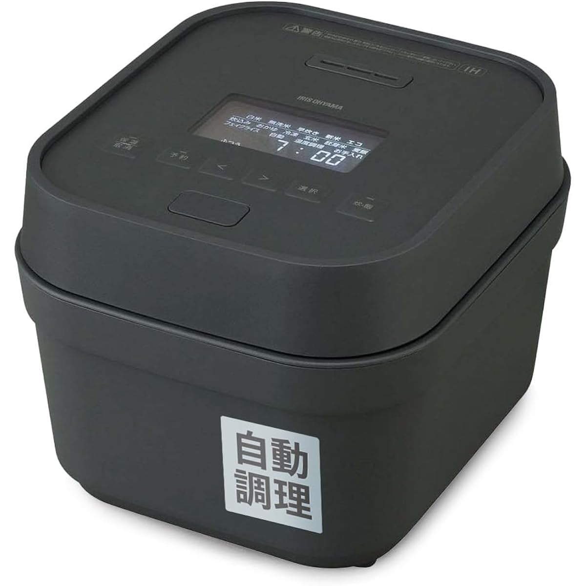 Iris Ohyama IH jar rice cooker, 5.5 cups, 50 different cooking functions, extra thick pot used, 40 automatic menus, high heat retention mode, RC-IGA50-HA Ash