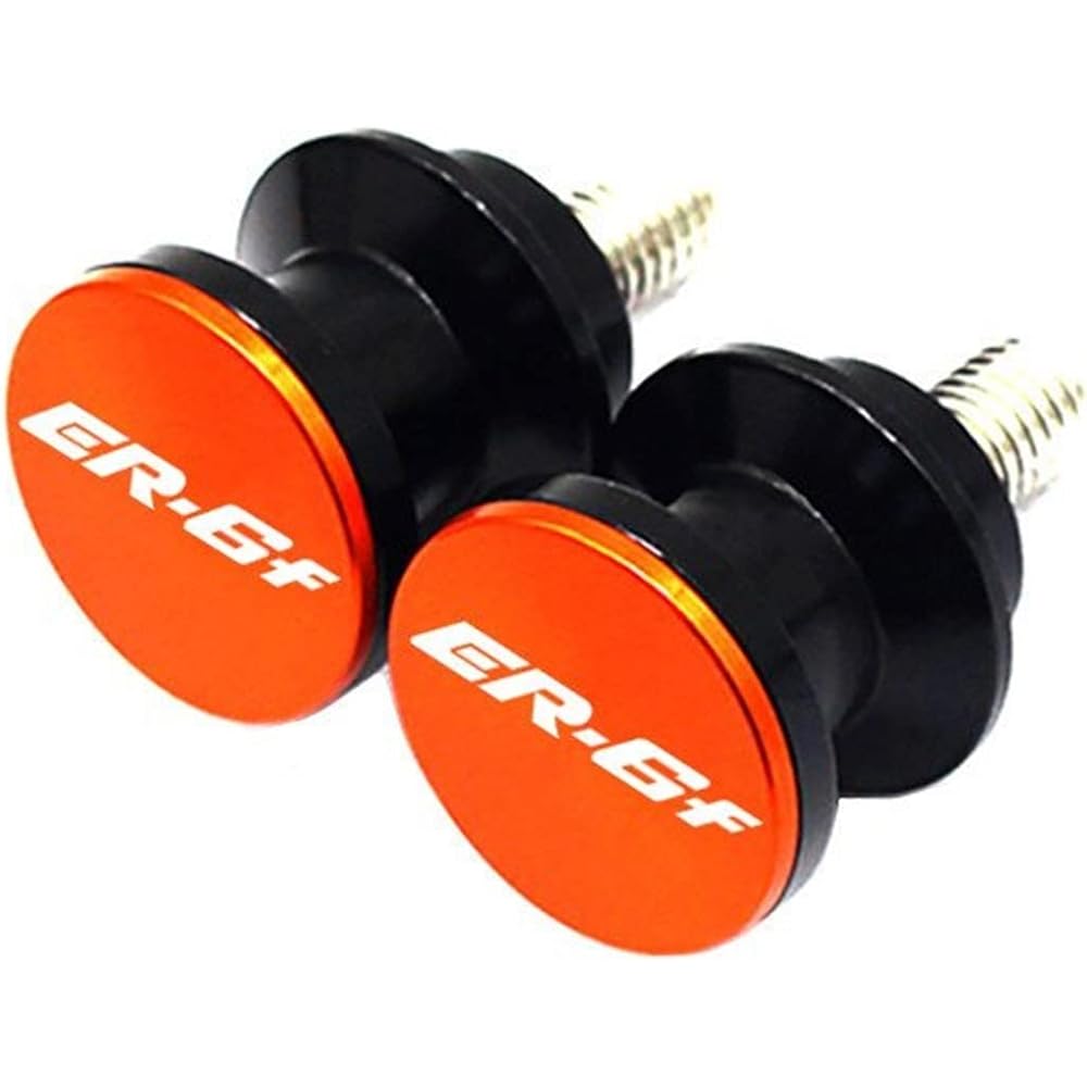Stand Screw Slider Motorcycle Parts CNC Aluminum 10mm Rocker Arm Spool Slider Bracket Screw is very suitable for Kawasaki ER-6N ER-6F Er6r Er6f 2006-2016 (Color: ER-6F Orange)
