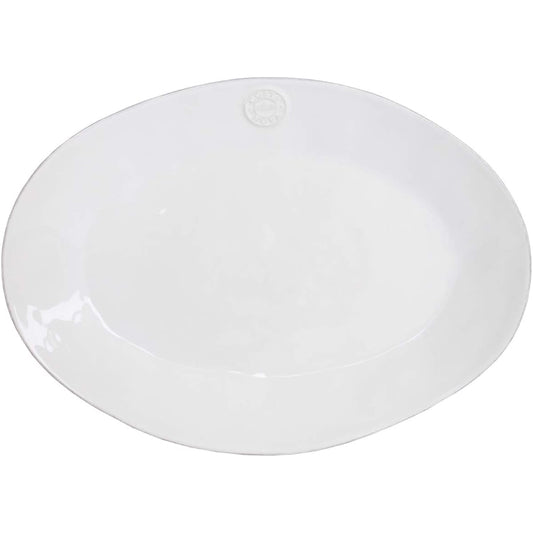 [Regular Imported Product] Costa Nova Nova Plate Oval Plate Oval Platter L 40cm White Dishwasher Safe Microwave Safe NOA401W