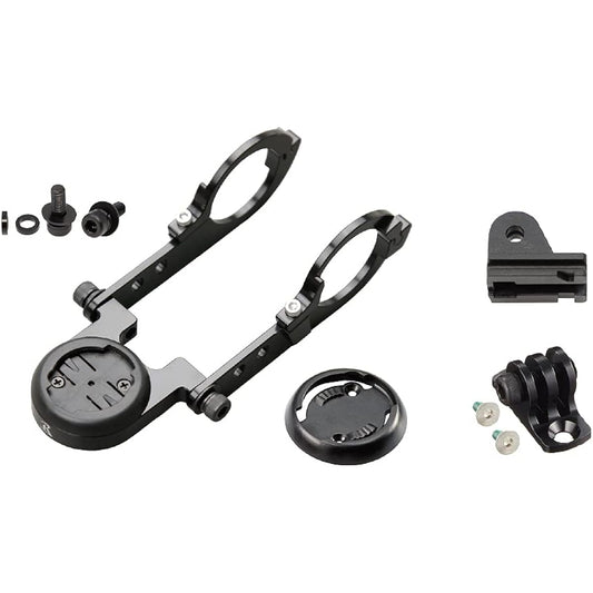 REC-MOUNTS "Third Generation" Type 19 Combo Mount for Garmin/Polar (Type 2 with GP-K400A+GP-CATHL1) [N19-PL+GP] For handle clamp diameter 31.8mm (standard size)