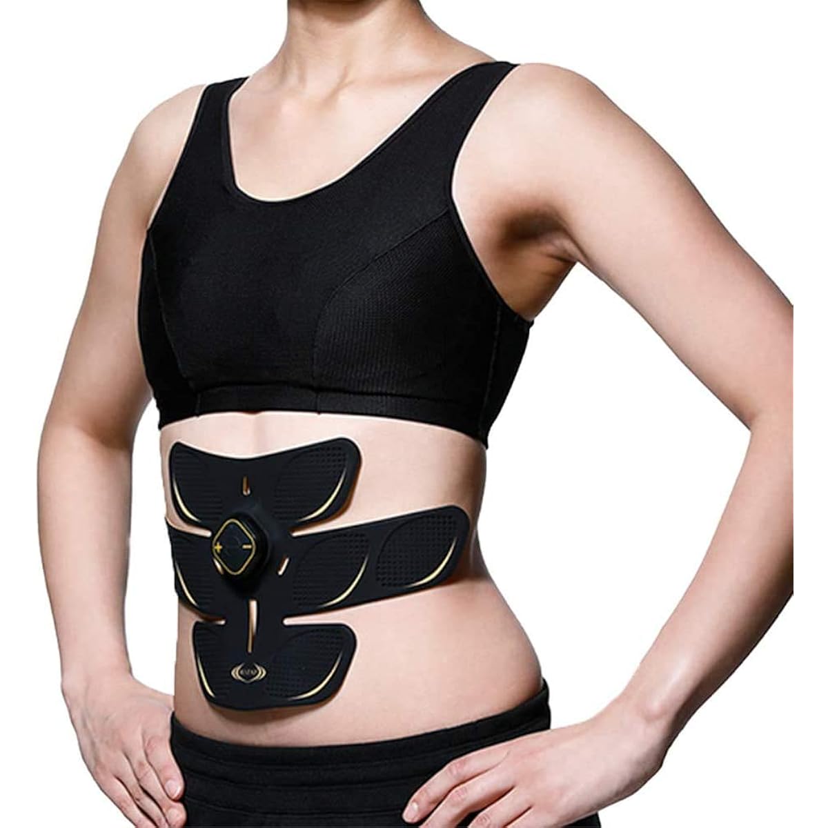 RIZAP EMS Abdominal Belt [3D Shaper] 3D Core & Dedicated Gel Pad (8 Pieces) Vibration Arm Leg Muscle Upper Arm Belt Slimming Arms Slimming Upper Arms Slimming Legs Slimming Legs
