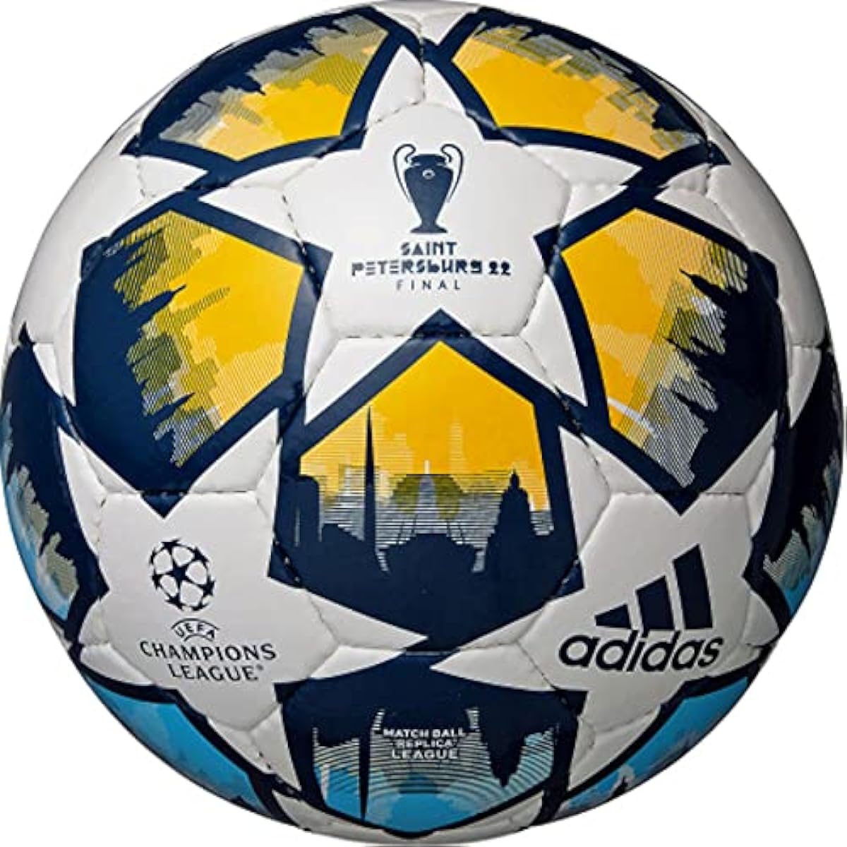 adidas Soccer Ball Junior High School Students and Up No. 5 Ball Certification Ball Finale St. Petersburg League AF5402SP