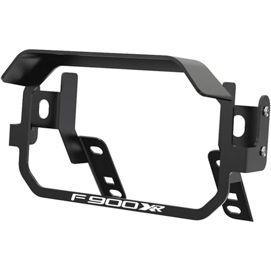 Sag For BMW F900XR 2020 2021 2022 2023 2024 Motorcycle TFT Anti-Theft Guard Instrument Hat Sun Visor F900 F 900 XR 900XR CNC Sun Visor Instrument Cap (Size : B with logo)