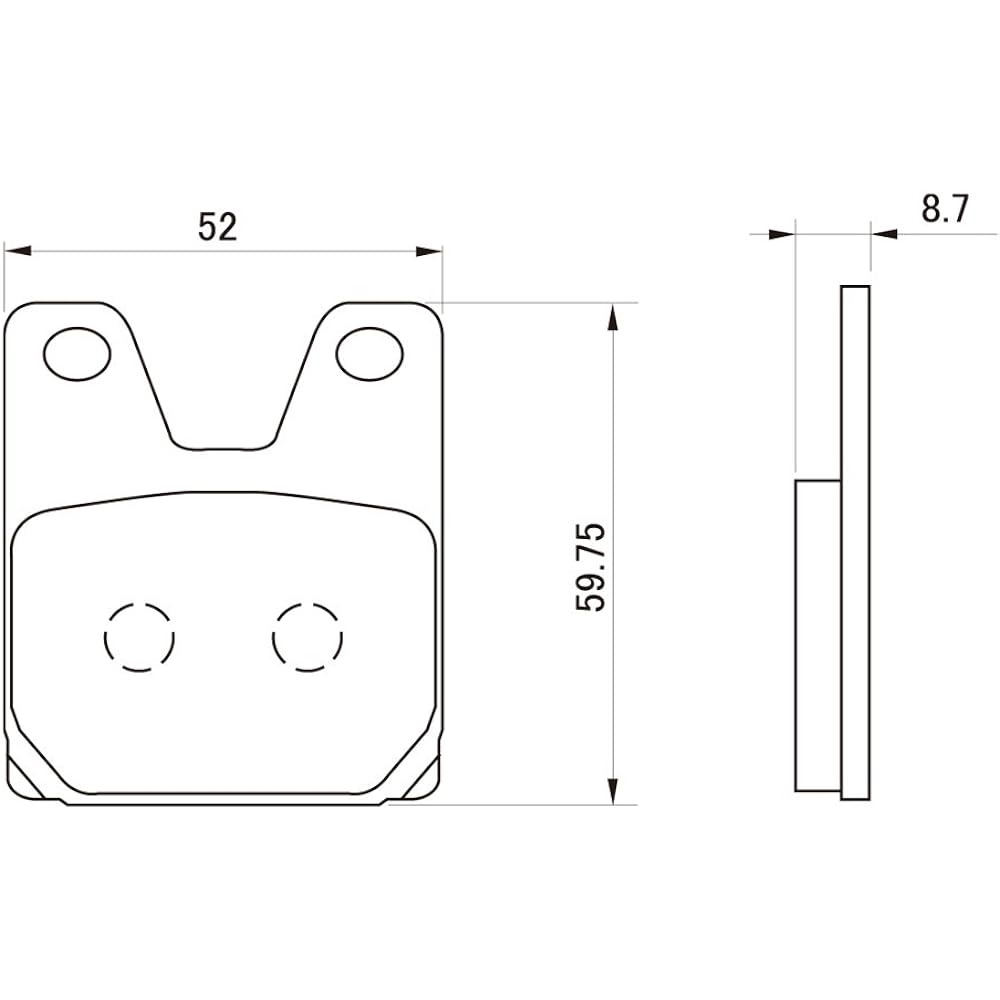Daytona Motorcycle Brake Pad Golden Pad