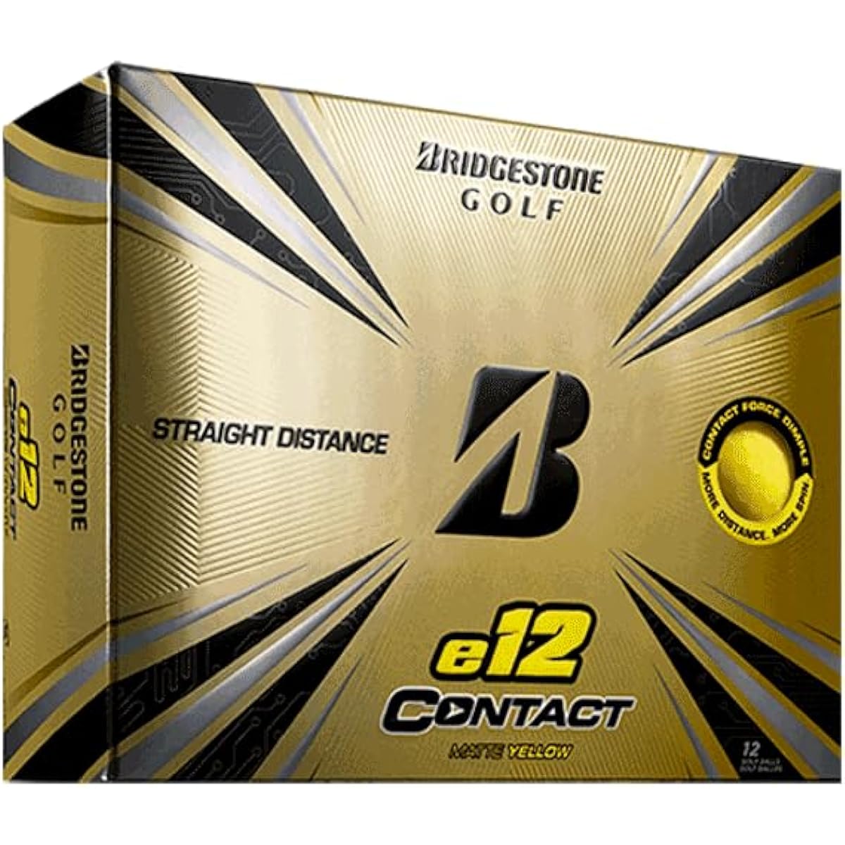 BRIDGESTONE golf ball e12 contact 2021 model 12 balls US model