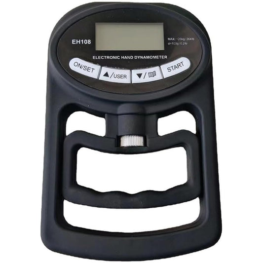 Revteds EH108 Digital Grip Strength Measurement Instrument, USB charging, 2 AAA batteries, convenient to use with both, built-in measurement value memory function