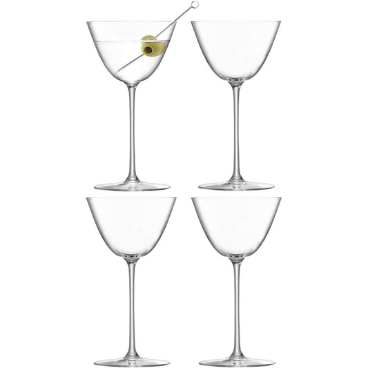 LSA Glass Borough Martini Glass x 4 G1619-07-301