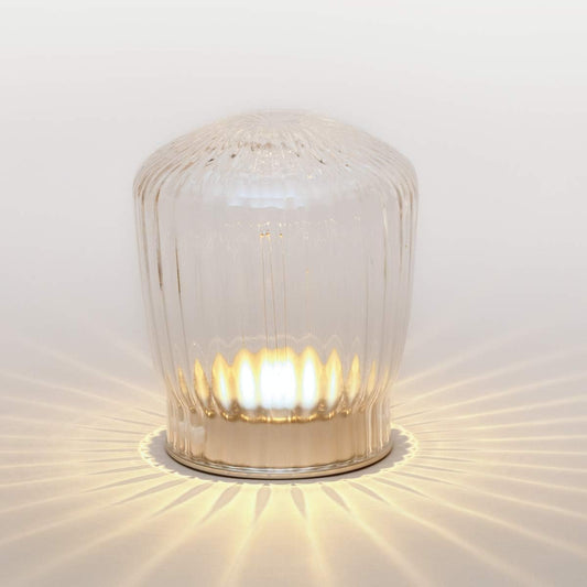Tabletop chandelier that sparkles with sound Arom LED candle light (vertical line (clear))
