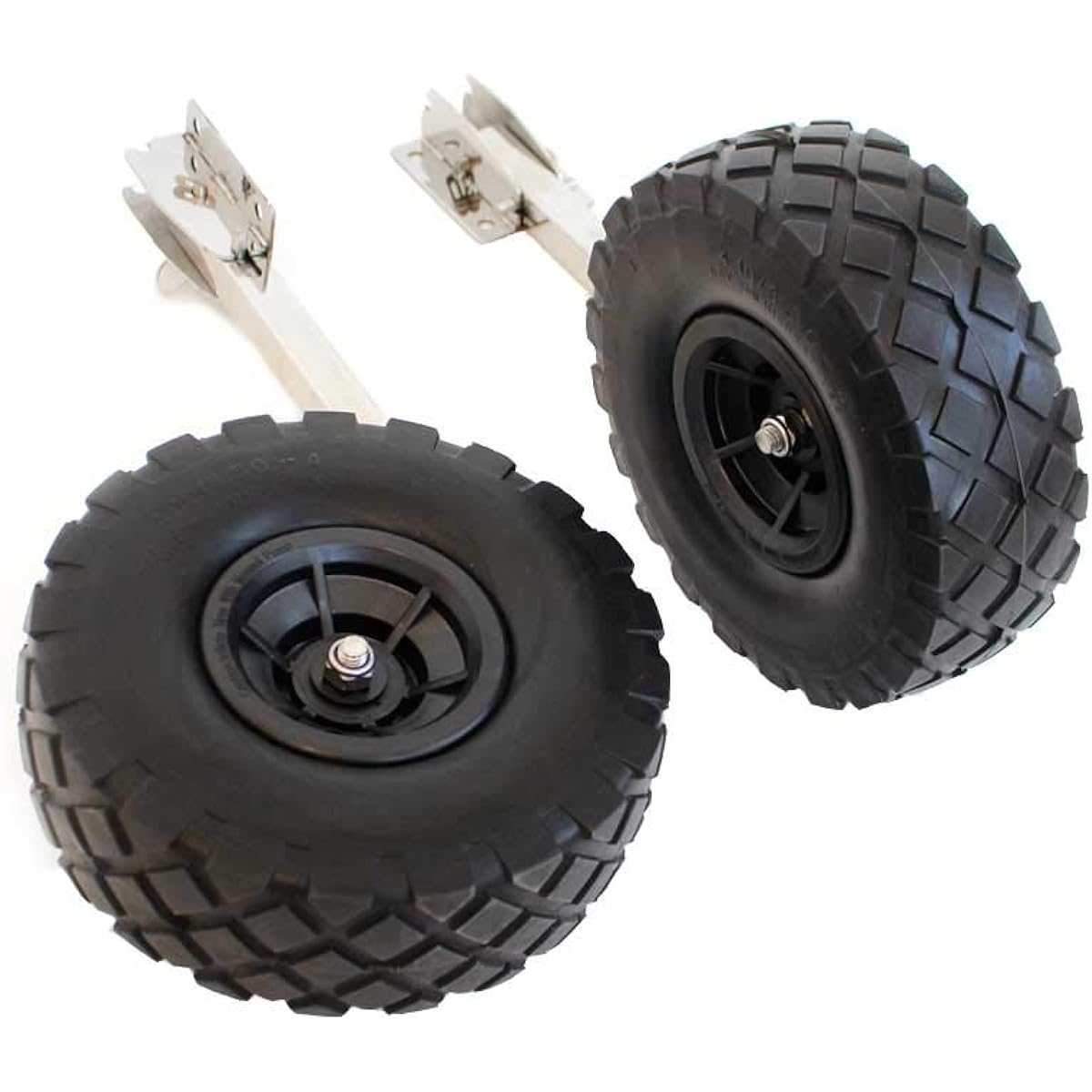 Toolsisland Boat Dolly, Tilt type when lifted, One-touch lock, Stainless steel, Small boat, No puncture tires, Simple Japanese instruction manual included