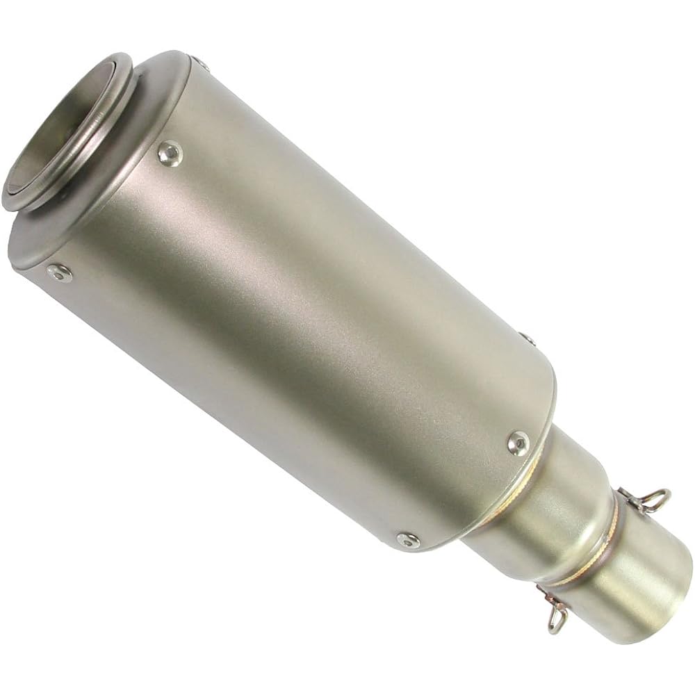 General Purpose GP Short Silencer φ50.8 Can Type Titanium Color No Browning Fake Titanium Slip-on Muffler