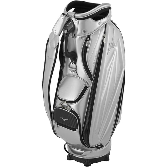 MIZUNO Golf Caddy Bag JPX Men's Approx. 4.5 kg 9.5 type (77 cm) Compatible with 47 inches 5 divisions Silver