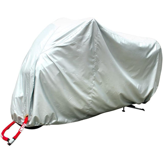 LEAD Motorcycle Cover Large Scooter Cover/MXB Size (Rear BOX Compatible) Silver BZ-953A