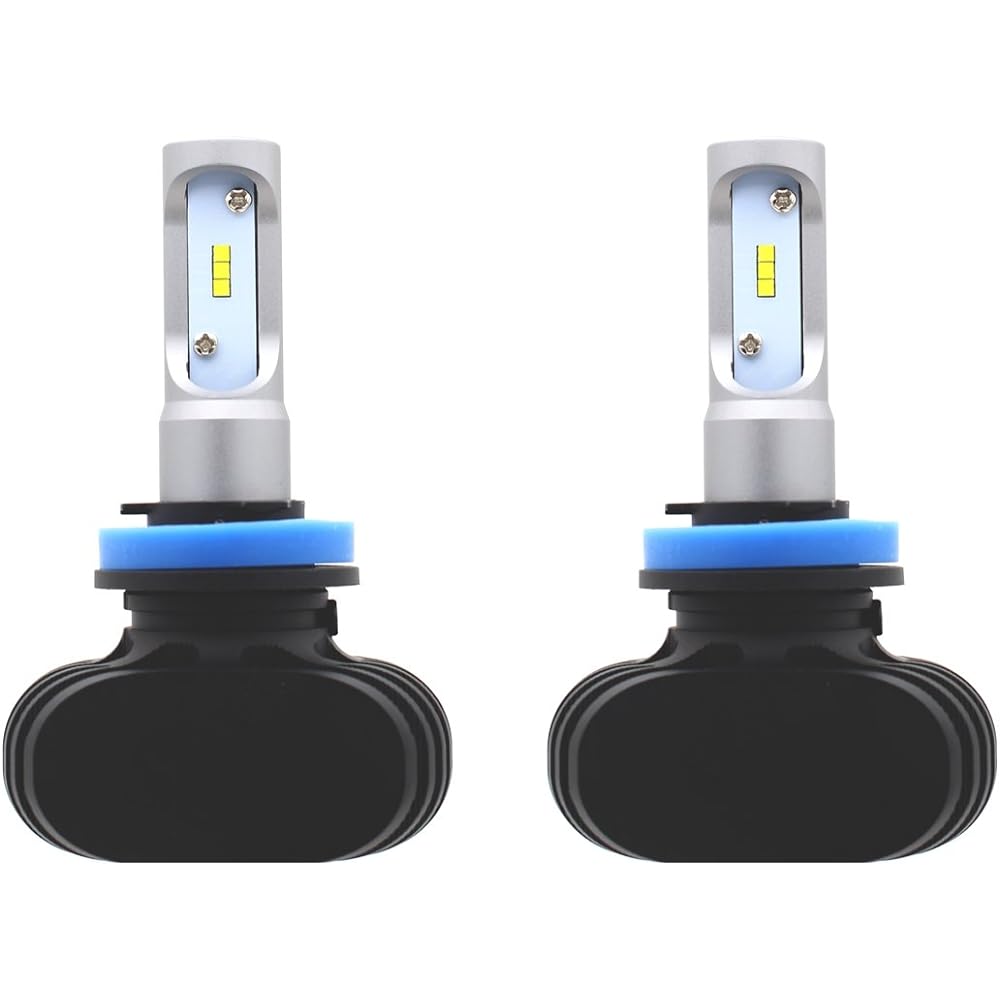 [Genuine e-auto fun product] Vehicle inspection compatible 12V LED headlight/fog lamp for both HB3/HB4 Equipped with the latest sole CSP chip 25W x 2 4000Lm x 2 White 6500K 1X1CSP04