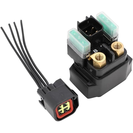Starter Solenoid Relay Motorcycle Electric Starter Solenoid Relay Plug for Suzuki VL800 DL1000 GSX600F SV650 SV650S SV1000 SV1000S AN400 2003-2009