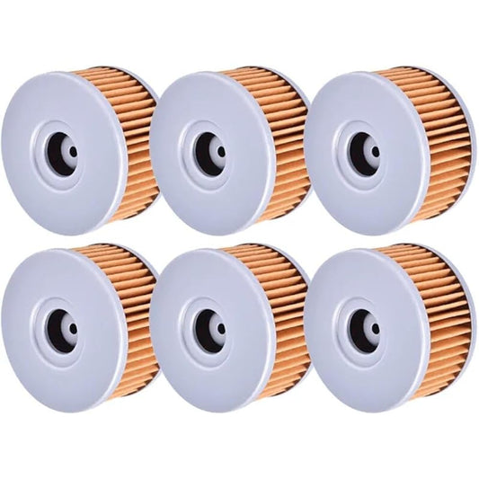 Motorcycle Oil Filter S/UZU-KI DR-Z250 DRZ250 GN250 GZ250 Marauder TU250 VL DR 250 Intruder LC DR350 SG350 1982-2018 (Color: 4pcs Yellow)