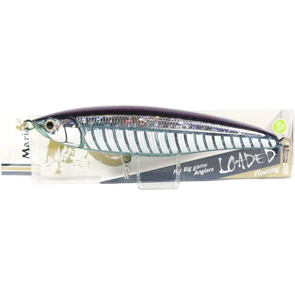Maria Yamashita Pencil Bait Loaded F 180mm 75g Keimura Slit Glow B24D Lure