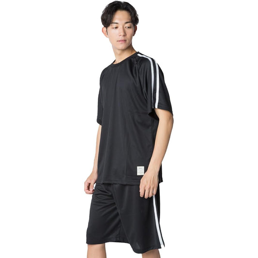 [Y's factory] Sideline Room Wear, Loungewear, Top and Bottom Set, Men's, Women's, Short Sleeve, Shorts, Setup, Jersey, Relaxed, Elastic Waist, Outdoor, Travel, Dry, Lightweight, Breathable