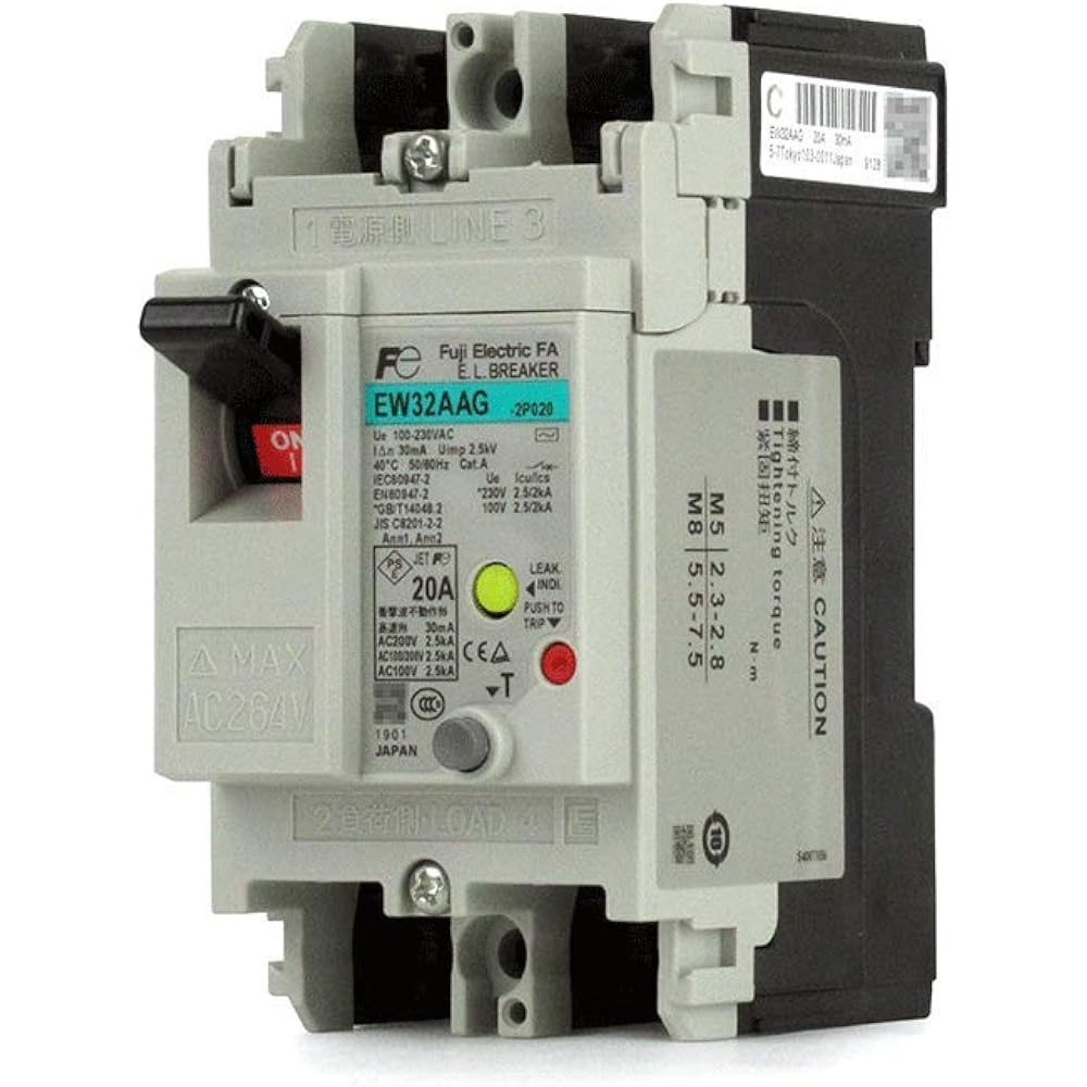 Fuji Electric General wiring earth leakage breaker EW32AAG-2P010B