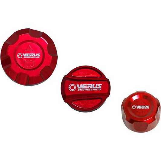 VERUS ENGINEERING (VELOX): A0254A: TOYOTA・GR: A90 Supra・SUPRA・Engine bay fluid cap: Red anodized