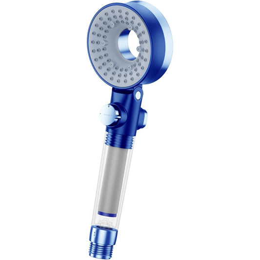 Shower head [Improved model, up to 80% water saving] Shower head, chlorine removal, micro nano bubbles, 3 water purification cartridges included, pressure boosting shower head