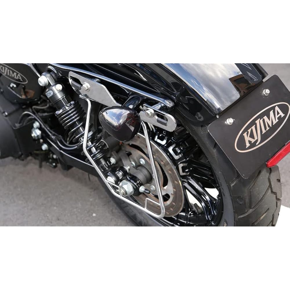 Kijima Motorcycle Bike Parts Saddle Bag Guard DHW Usable Plated Left Sportster 2004~ HD-08001