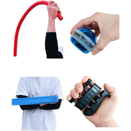 [Eesu cos] Baseball training 4-piece set, also for golf practice, form checking, training tube, snap ball, wrist training, muscle training, grip strength, fingertips, hand grip, muscle training, pitching, batting, swing practice, independent training