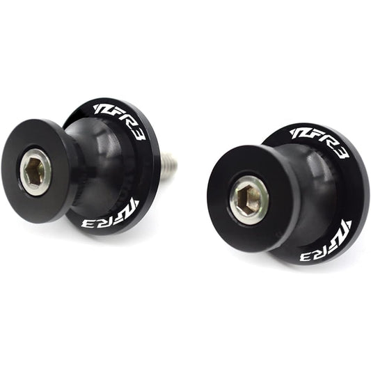 Swing Arm Spool Stand Screw Slider FOR YA-MA-HA YZF R3 YZFR3 2015 Motorcycle Accessories Swing Arm Slider Spool 6MM Stand with Screws (Color: Black)