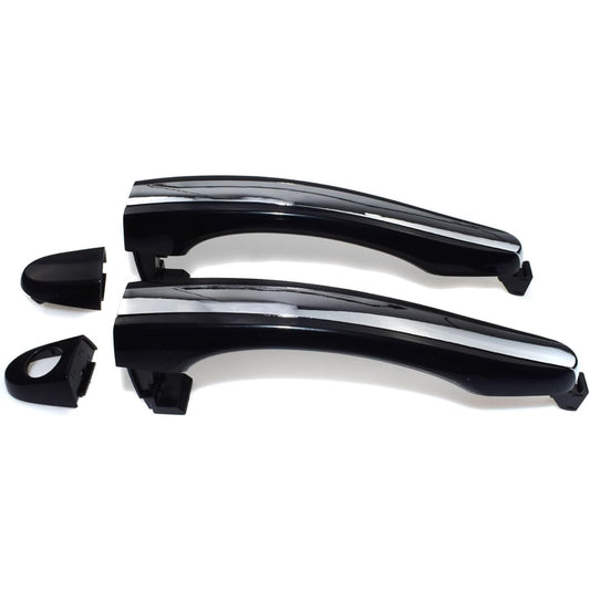 Exterior door handle flontoria left and right driver seats Hyun Dyeisella 3.3L 3.8L V6 2006 2007 2009 2010 2011 Car Parts (Color: Rear Side X2)