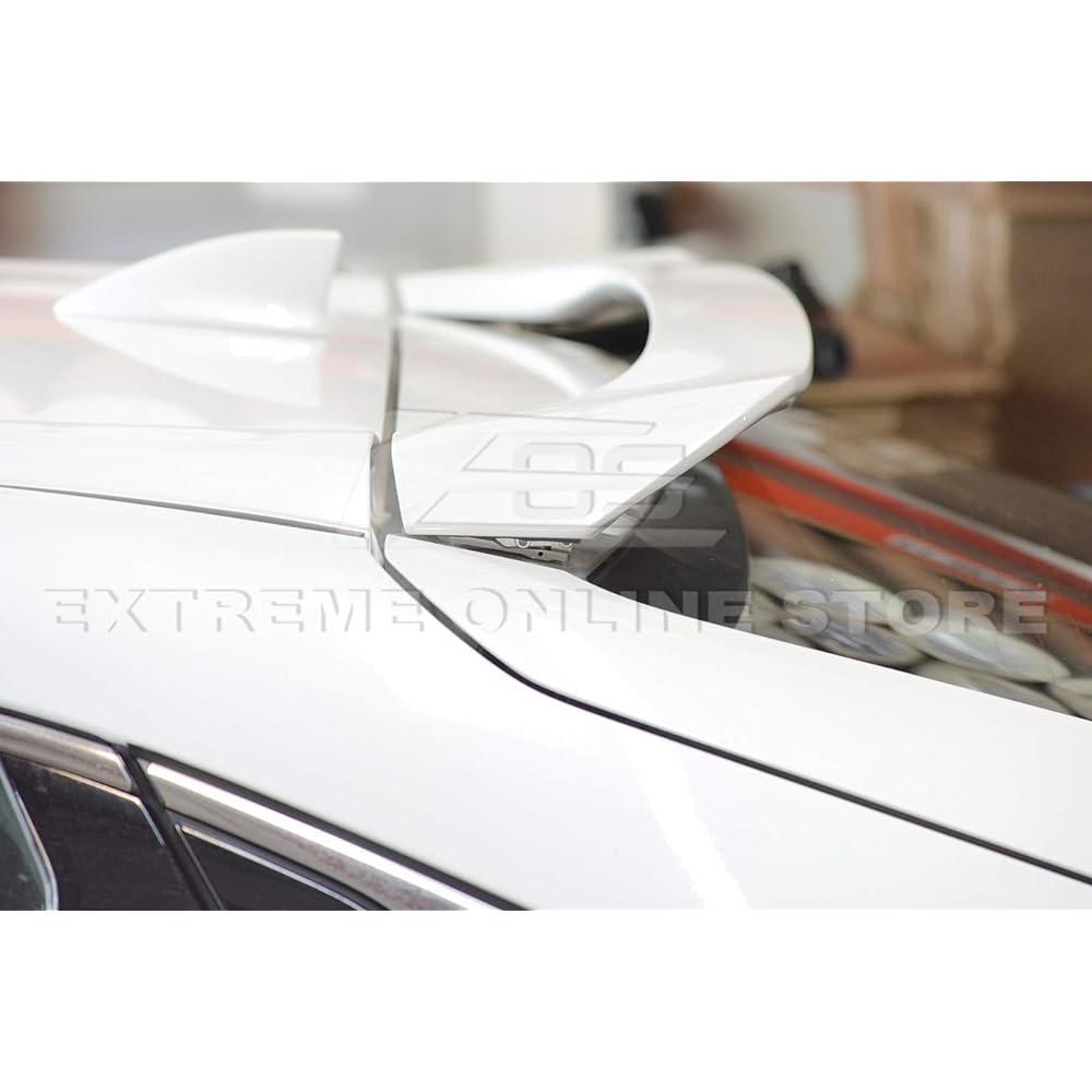 Replacement for Honda Civic Hatchback Model since 2016 | EOS Alumite Silver Reaf Wing Spoiler Riser Extender Kit