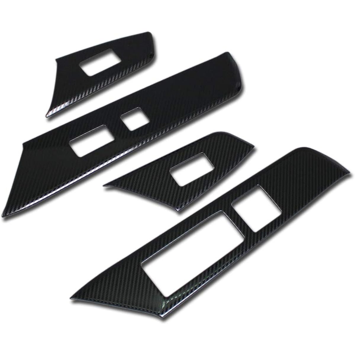 RUIQ Lexus UX 200 UX250h 10 Series Exclusive Interior Door Window Button Switch Panel Cover Garnish for Lexus UX 200 250h (Carbon Fiber Black Specification)
