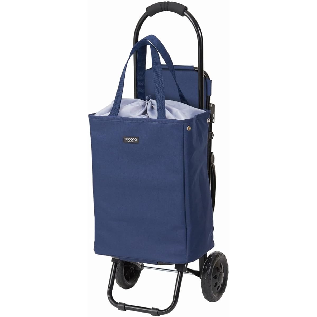 Rep Cocoro Shopping Cart Blake Tote Chair Cart Navy 22L with Chair Luggage Hook Foldable Plastic Bottle Storage Cold/Heat Eco Bag Shopping Stylish Cute Simple Convenient Compact Lightweight Camping Sports Day Cherry Blossom Viewing Sports Day 475249