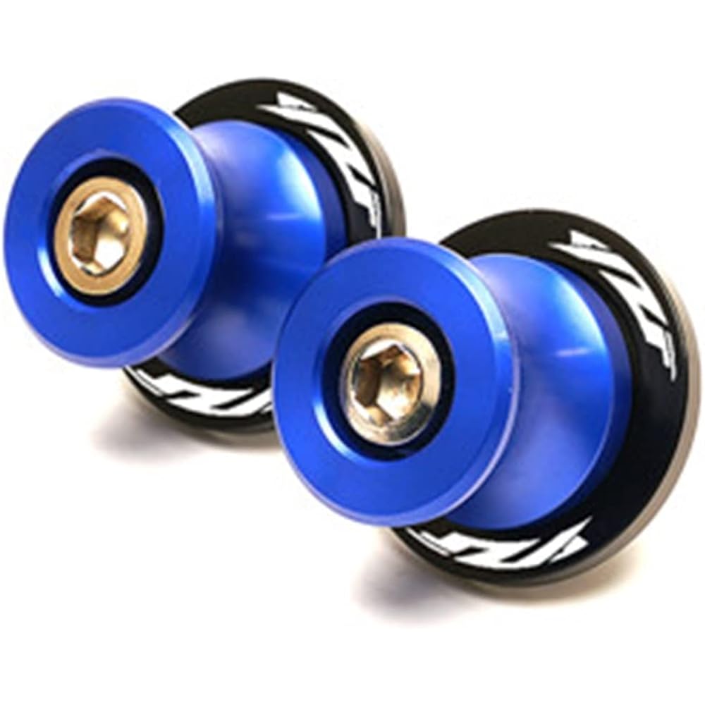 Uminino 6mm Motorcycle Accessories CNC Swing Arm Spool Slider Stand Screw Fits for Yamaha YZF R6 YZF-R6 2000-2021 2020 YZF R1 YZFR1 Swing Arm Slider Spool (Size: S Blue)