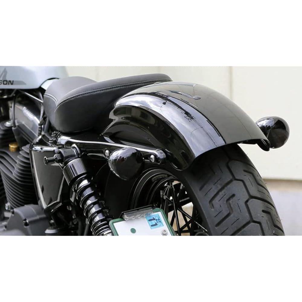 Kijima Motorcycle Turn Signal Lens Cover for Harley Combination Lamp Turn Signal Dark Smoke Set of 2 HD-01289