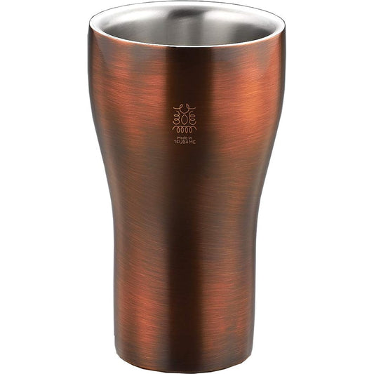 Tamahashi Tumbler Copper Plated Bronze Finish 300ml 18-8 Stainless Steel W Structure TM-048