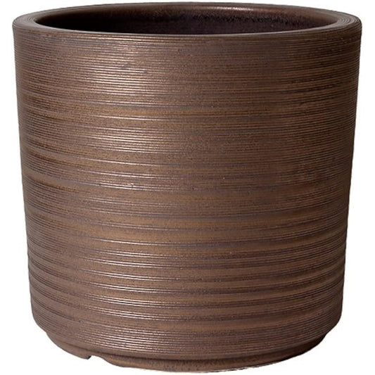 Plus Garden Flowerpot Cover for Column Planter No. 10 with Casters Φ430mm No Bottom Hole Gold Shigaraki Ware 410-06