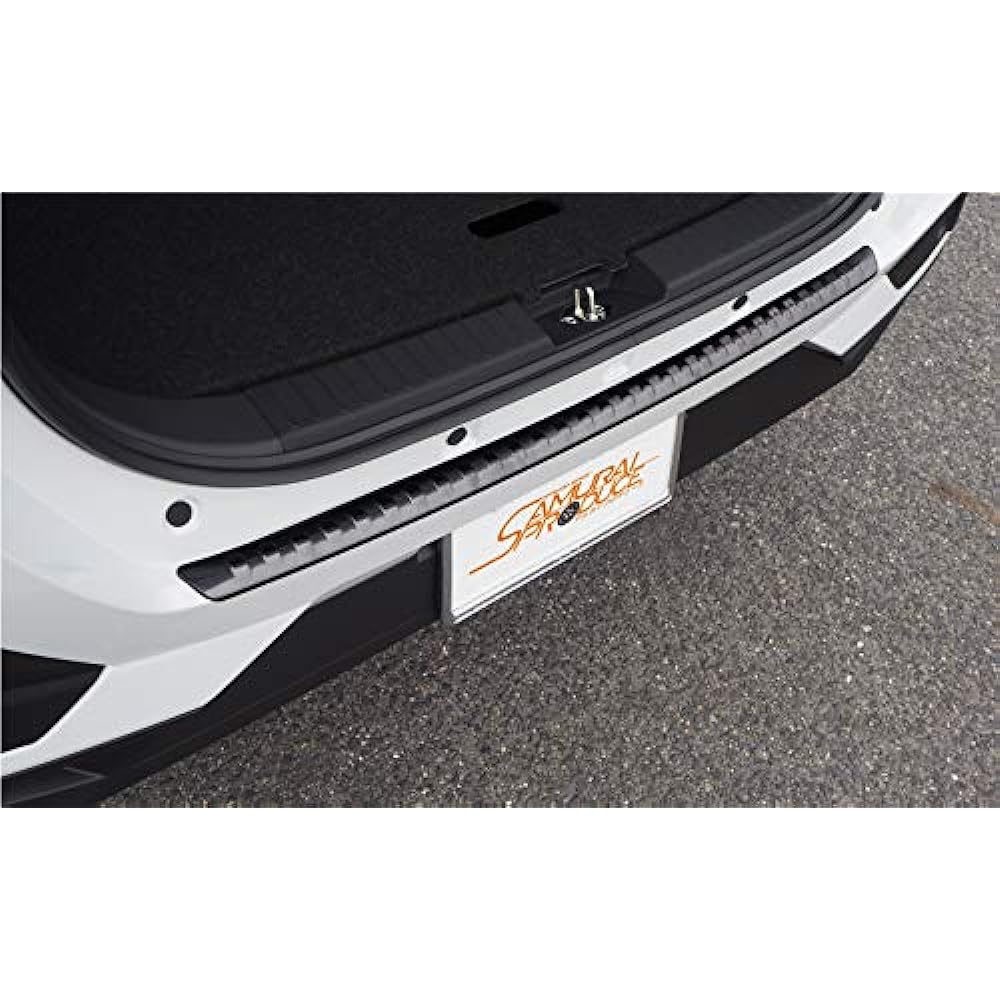 Samurai Produce Toyota Rise Daihatsu Rocky Dedicated Rear Bumper Step Guard 1P with Car Body Protection Rubber Black Hairline