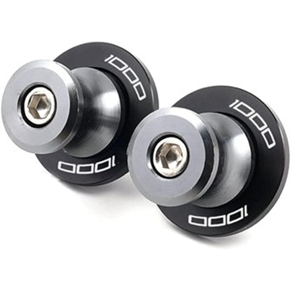 Swing Arm Slider Stand For Ka-wa-sa-ki Z1000 Z 1000 2003-2010 2009 Motorcycle CNC Aluminum Swing Arm Slider Spool 8MM Stand Screw Cover (Color: Gray)