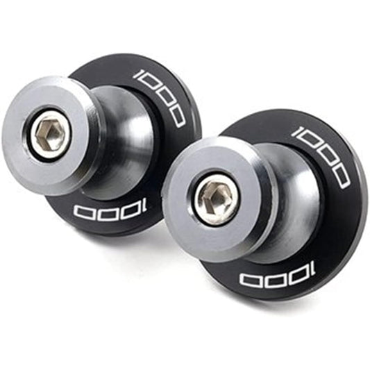 Swing Arm Slider Stand For Ka-wa-sa-ki Z1000 Z 1000 2003-2010 2009 Motorcycle CNC Aluminum Swing Arm Slider Spool 8MM Stand Screw Cover (Color: Gray)