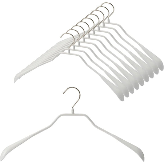 MAWA German Non-slip Mawa Hanger Men's Size Body Form 42L Set of 10 White