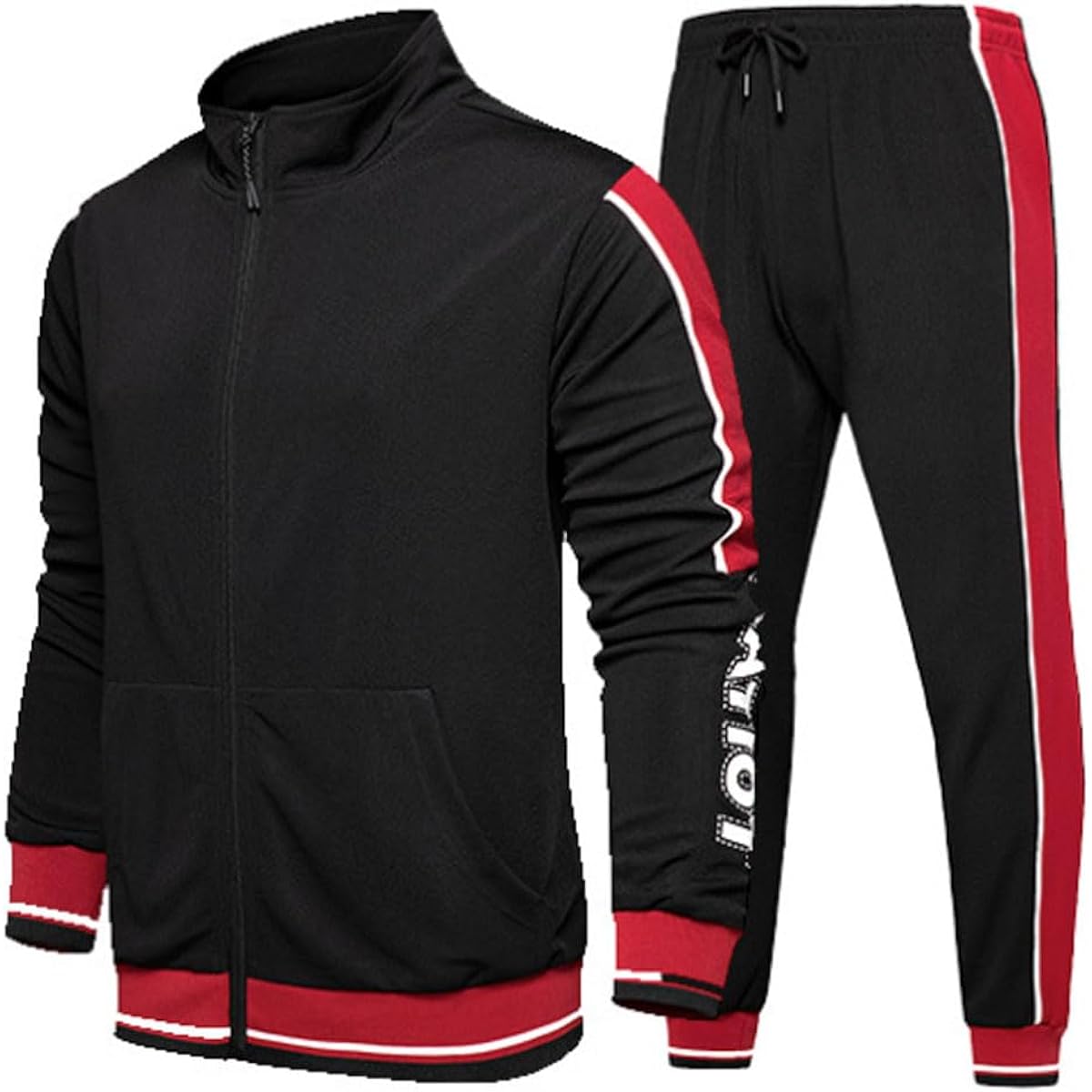 [amatsu] [Smooth and easy to wear] Jersey top and bottom set, sweatshirt set, long sleeve, loungewear, sportswear, men's