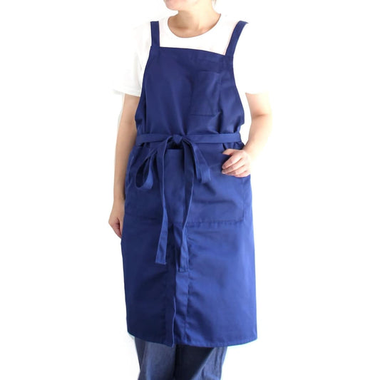 [NAPRON] Cross Full Split Apron Wide Light Men's Women's Napro Blue Label