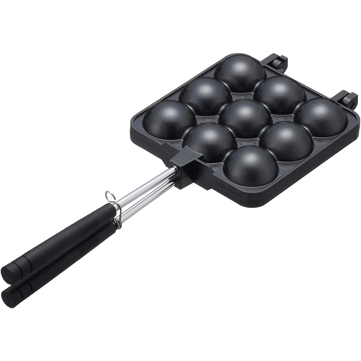 LOGOS Takoyaki Ball Maker 81062244 Black (approx.) Width 35.5 x Depth 14 x Height 5cm