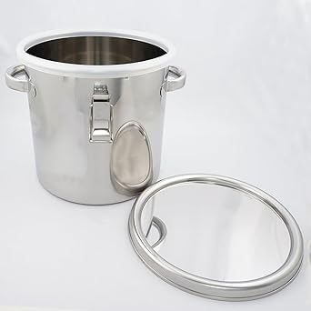 Nitto Stainless Steel Tank Catch Clip Type Sealed Tank (with Lid) 10L