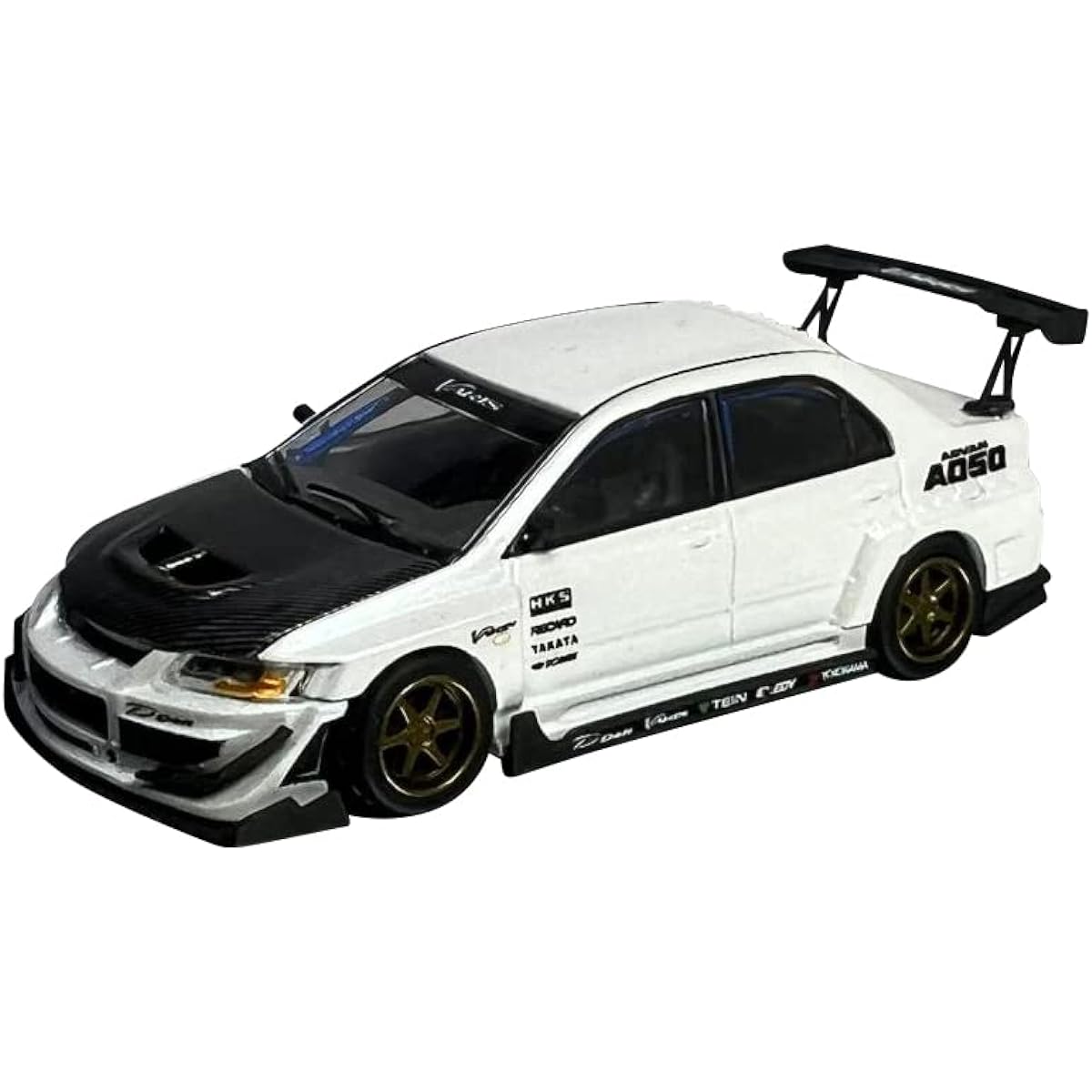 PEAKO 64 1/64 Mitsubishi Lancer Evolution IX VARIS White Finished Product PE64600