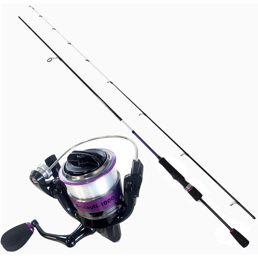 Cage fishing equipment Ajing/Mebaring introduction rod (73ML) & reel set with line (ajimebaruset-01)