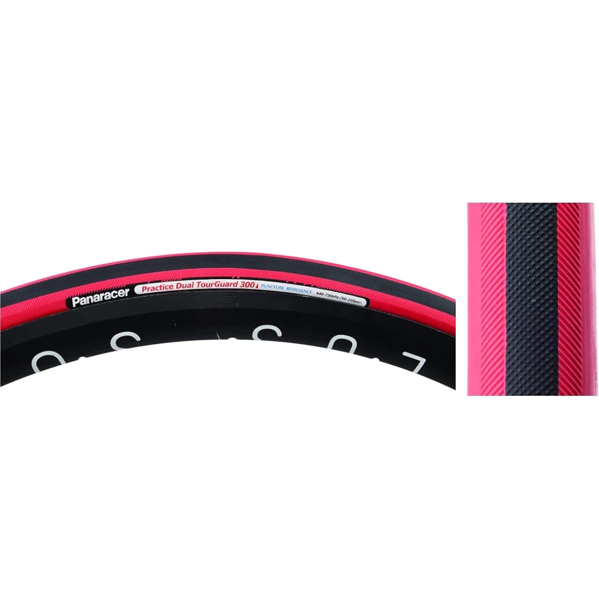 Panaracer Tubular Tire [700×22.5] Practice Dual TG LP-30PTDTG-P-R-RV42 Black/Red Line/Skin