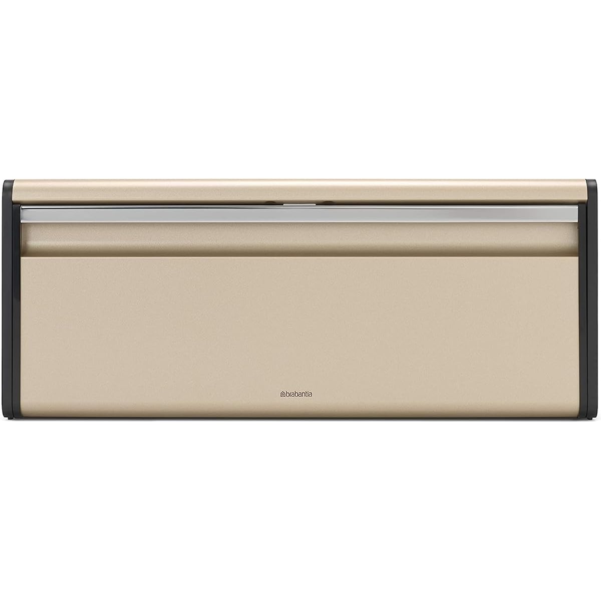 Brabantia Bread Bin Fall Front Bread, Seasoning, Snack Storage Made in Belgium Champagne 304743 Size: Width 46 x Depth 25 x Height 19cm