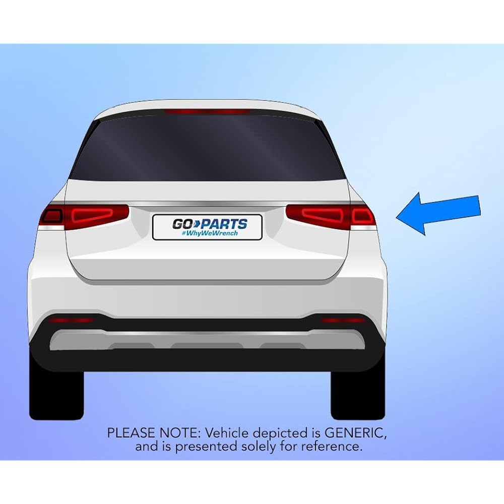 GO -PARTS -1990-1996 Ford F -150 rear tail light lamp assembly/lens/cover -right (passenger seat) side- (style side) replacement E9TZ 13404 C FO2801105 1991 1992 1993 1993 1993 1995 1995 1995